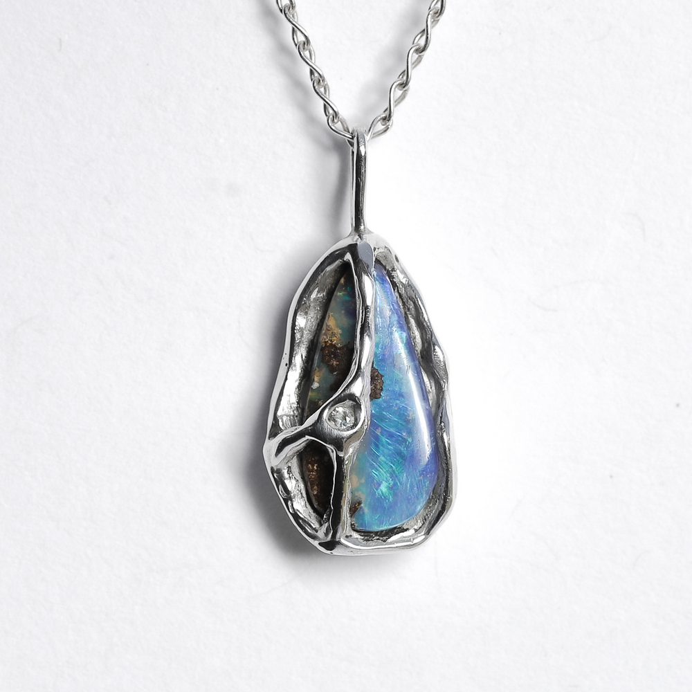 Ocean Borders Silver Pendant